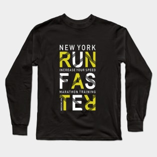 New York Running T-Shirt Long Sleeve T-Shirt